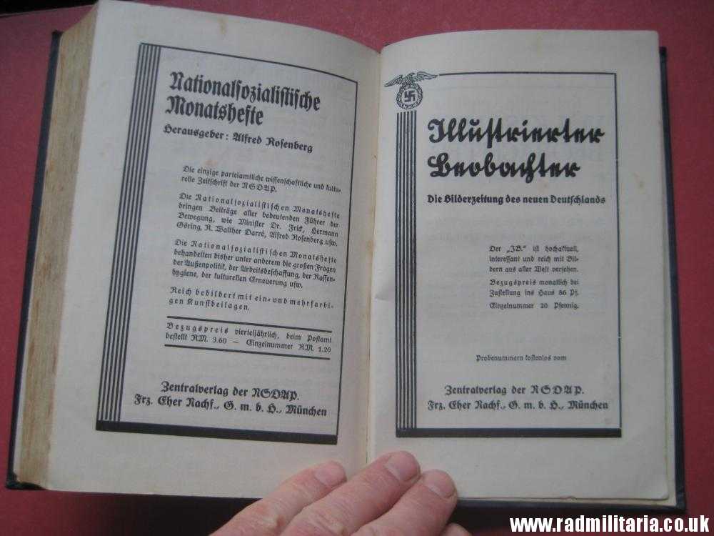 & genuine German BOOK - Adolf Hitler MEIN KAMPF Munchen 1935 - edition of the book in German. - Image 15
