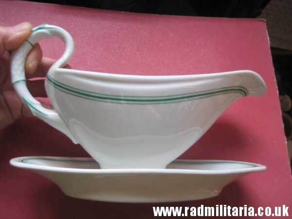 & original German KRIEGSMARINE porcelain SAUCE BOAT / GREAVY BOAT - 1940, maker: KOENIGSZELT Germany. - Image 9