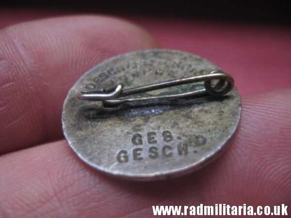 & WW2 original German EARLY NSDAP ENAMEL membership BADGE maker: DESCHLER u. SOHN Munchen. - Image 7