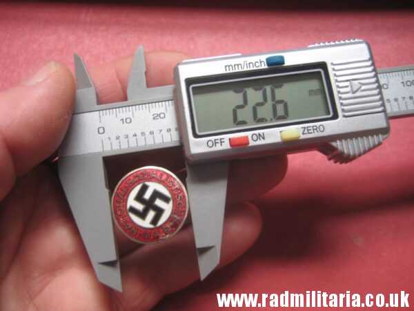 & WW2 original German EARLY NSDAP ENAMEL membership BADGE maker: DESCHLER u. SOHN Munchen. - Image 14