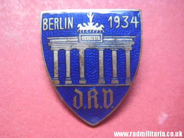 & WW2 unknown German ENAMEL BADGE - BERLIN 1934, good condition. - Image 12