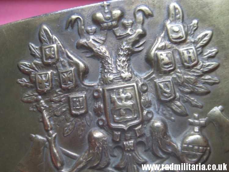 & WW1 Imperial Russia Army ARTILLERY BELT BUCKLE in v. good condition, marked - Slawa Mockwa - Image 6