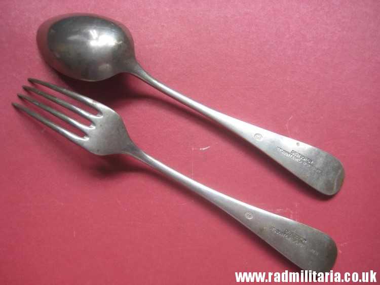 & WW2 era SET: German SPOON & FORK in good condition - DEUTSCHER STUDENTENHILFSVEREIN WIEN, maker: BERNDORF - Image 14