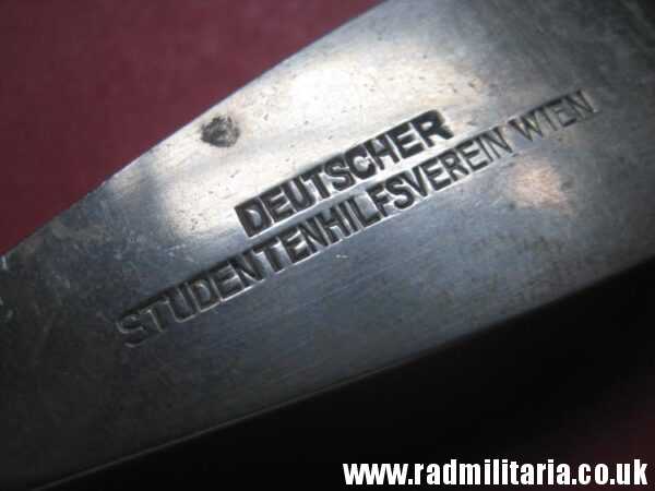 & WW2 era SET: German SPOON & FORK in good condition - DEUTSCHER STUDENTENHILFSVEREIN WIEN, maker: BERNDORF - Image 4