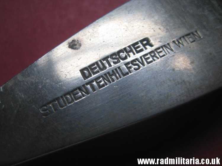 & WW2 era SET: German SPOON & FORK in good condition - DEUTSCHER STUDENTENHILFSVEREIN WIEN, maker: BERNDORF - Image 4