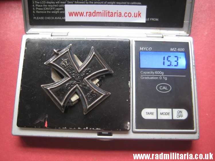 & original WW1 German IRON CROSS 2nd class in good condition NO maker marks - genuine !! - Image 9