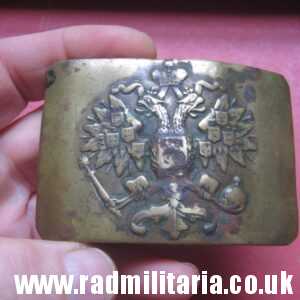 & WW1 Imperial Russia Army BELT BUCKLE in good used condition.