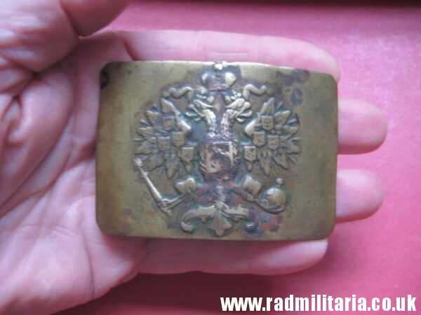 & WW1 Imperial Russia Army BELT BUCKLE in good used condition. - Image 9