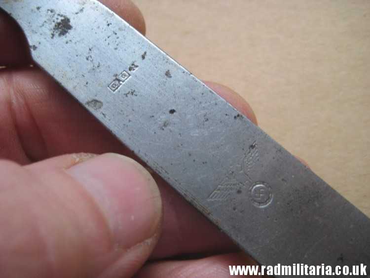 & WW2 original German FORK with Eagle marked: GAG 41 stainless steel - 3RD REICH CUTLERY. - Image 11