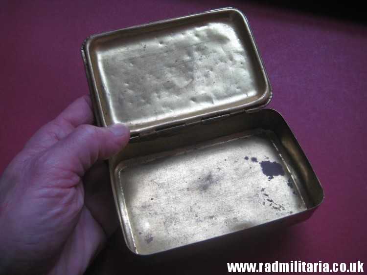 & WW1 Original Brass Princess Mary Christmas 1914 Gift Cigarette Box Case. - Image 6