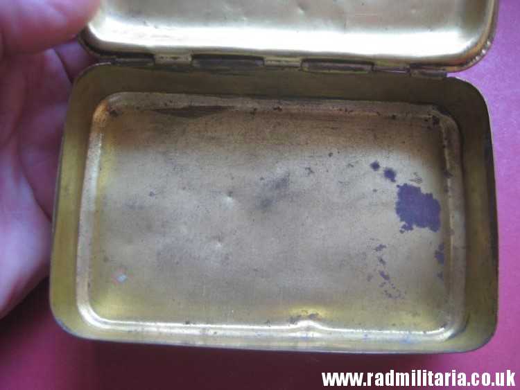 & WW1 Original Brass Princess Mary Christmas 1914 Gift Cigarette Box Case. - Image 7