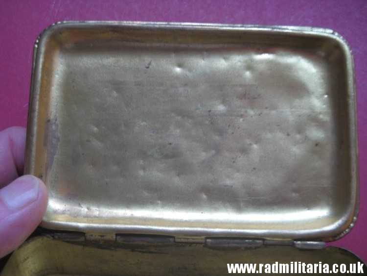 & WW1 Original Brass Princess Mary Christmas 1914 Gift Cigarette Box Case. - Image 8