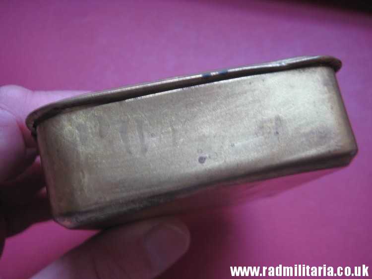 & WW1 Original Brass Princess Mary Christmas 1914 Gift Cigarette Box Case. - Image 9