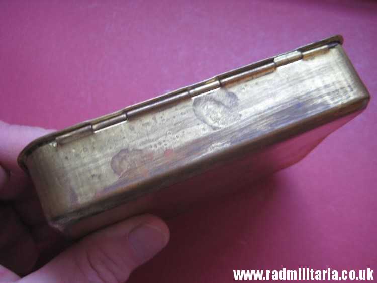 & WW1 Original Brass Princess Mary Christmas 1914 Gift Cigarette Box Case. - Image 10