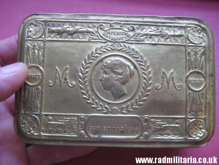 & WW1 Original Brass Princess Mary Christmas 1914 Gift Cigarette Box Case. - Image 14
