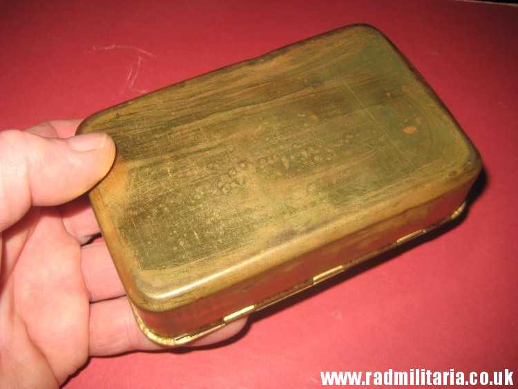 & WW1 Original Brass Princess Mary Christmas 1914 Gift Cigarette Box Case. - Image 21