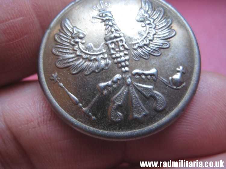 & WW1 German Army large MILITARY BUTTON with eagle, German soldiers collar button. - Image 7