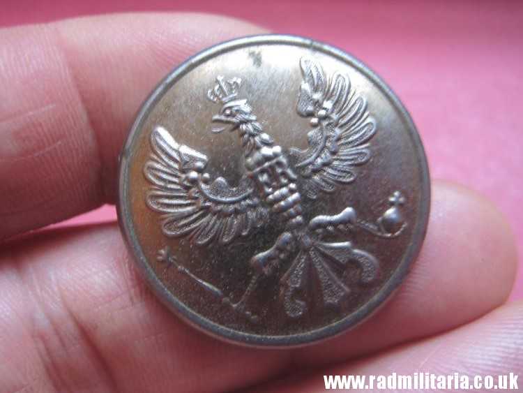 & WW1 German Army large MILITARY BUTTON with eagle, German soldiers collar button. - Image 8