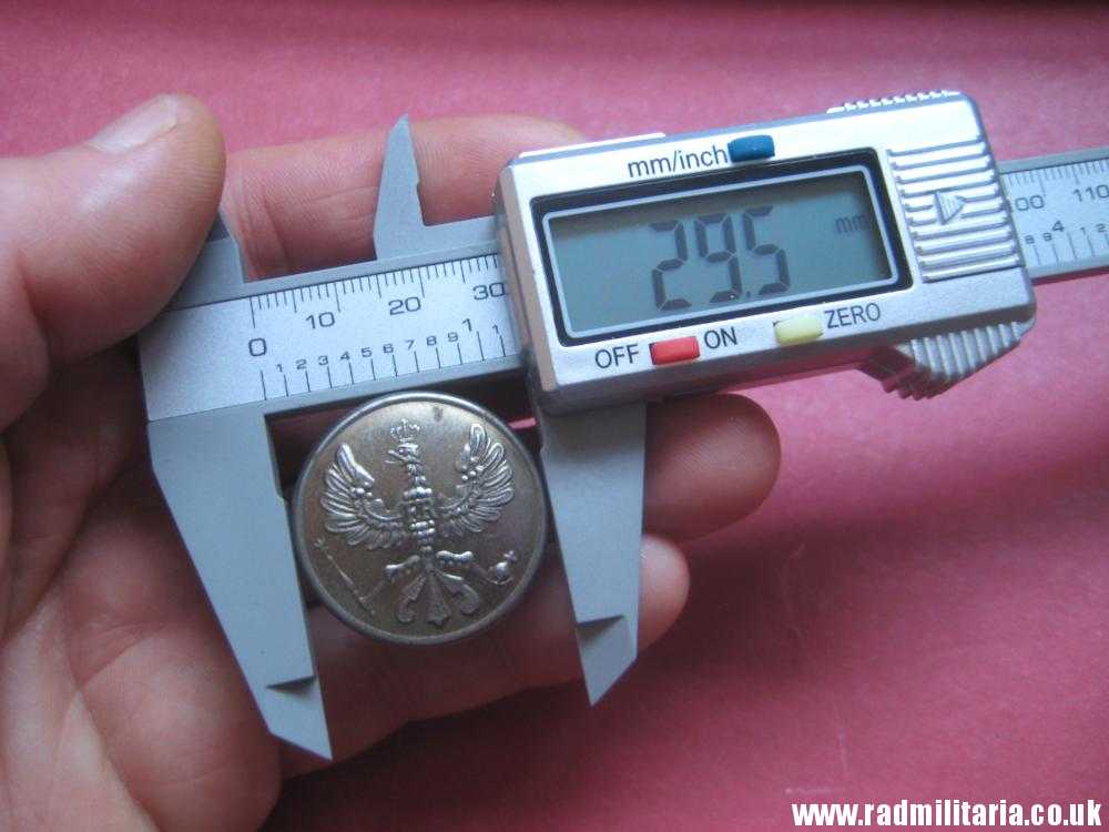 & WW1 German Army large MILITARY BUTTON with eagle, German soldiers collar button. - Image 11