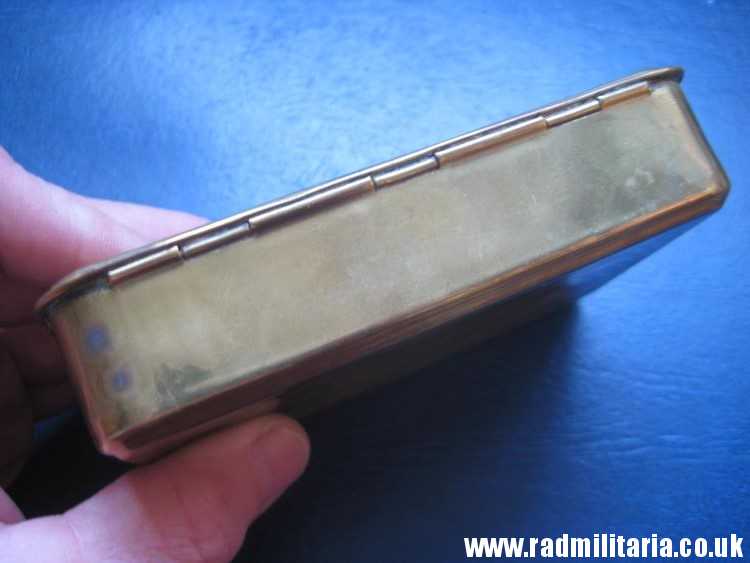 & WW1 Original Brass Princess Mary Christmas 1914 Gift Cigarette Box Case. - Image 6