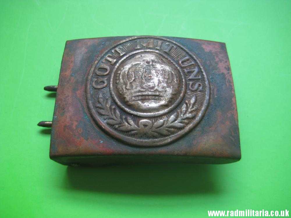 & WW1 original German BELT BUCKLE made of brass. 100% genuine !! - Image 2