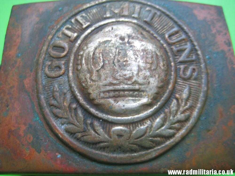 & WW1 original German BELT BUCKLE made of brass. 100% genuine !! - Image 3