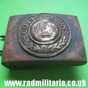 & WW1 original German BELT BUCKLE made of brass. 100% genuine !!
