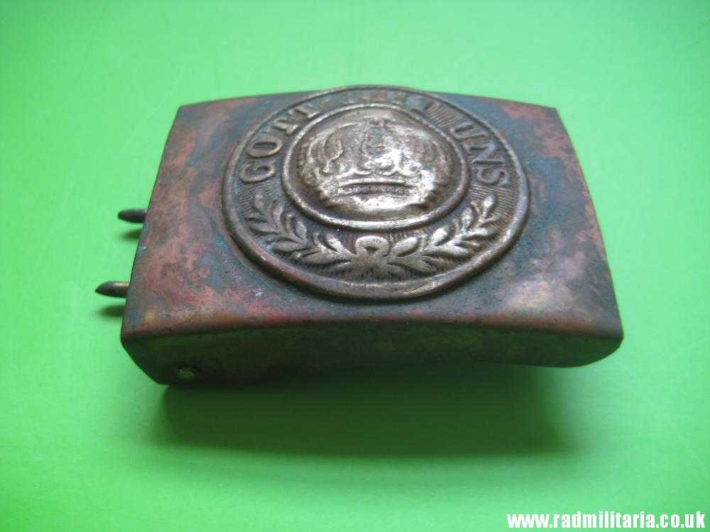 & WW1 original German BELT BUCKLE made of brass. 100% genuine !! - Image 5