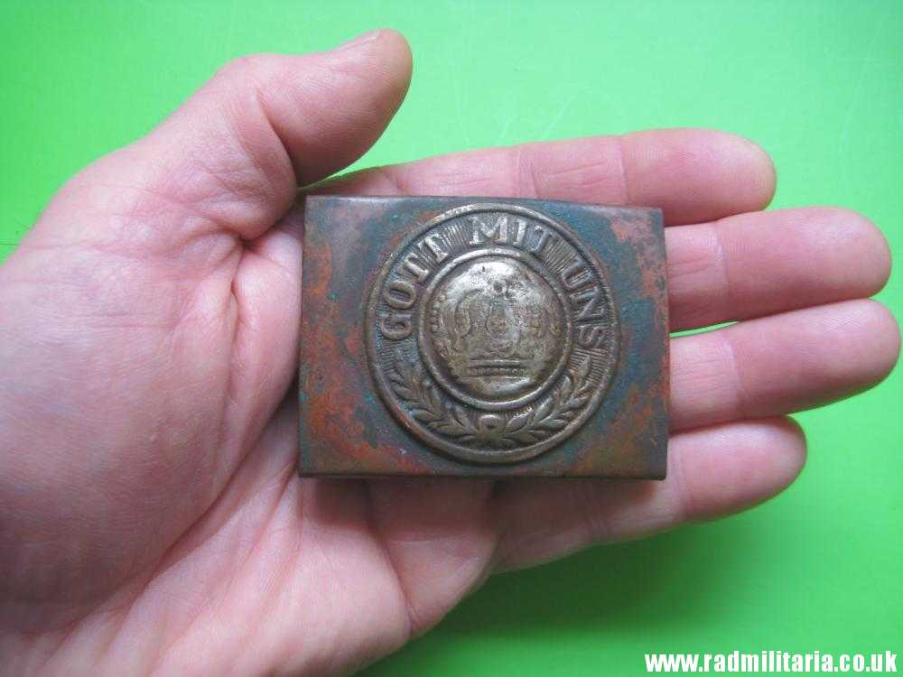 & WW1 original German BELT BUCKLE made of brass. 100% genuine !! - Image 11