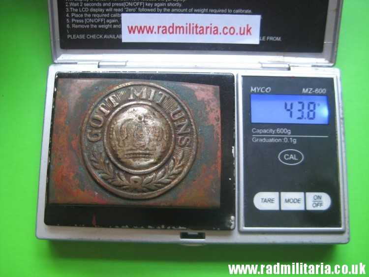 & WW1 original German BELT BUCKLE made of brass. 100% genuine !! - Image 12