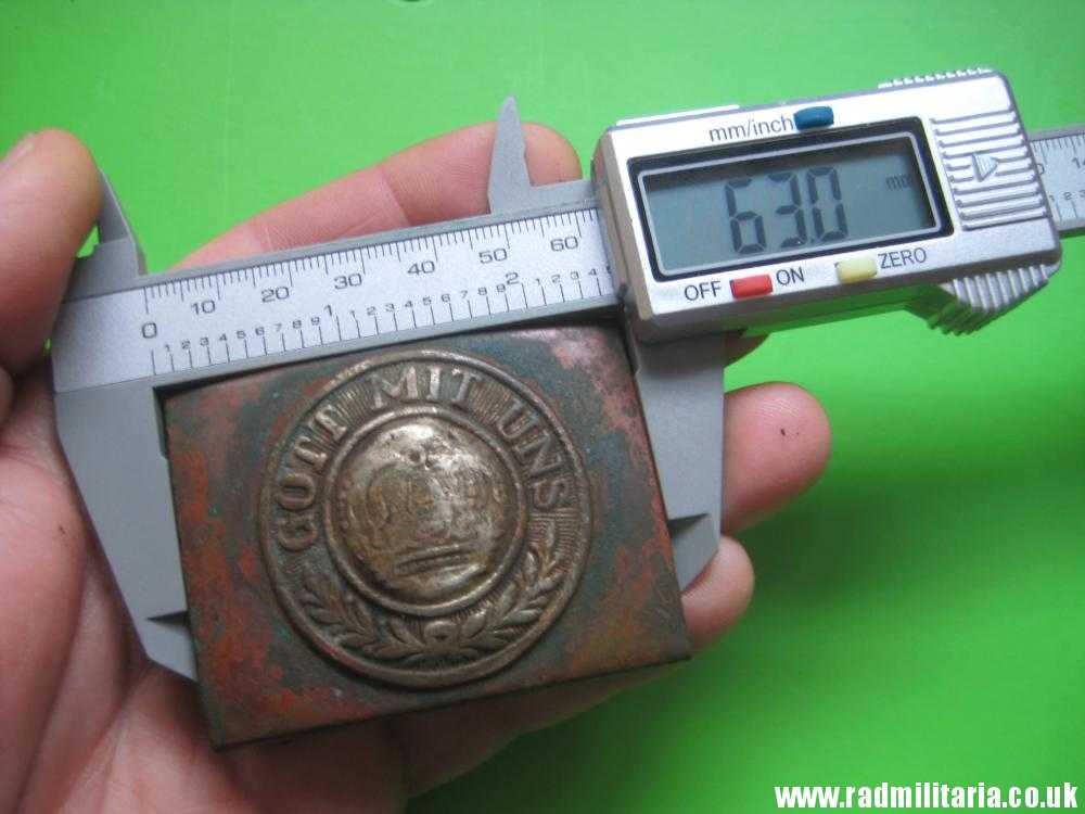 & WW1 original German BELT BUCKLE made of brass. 100% genuine !! - Image 13