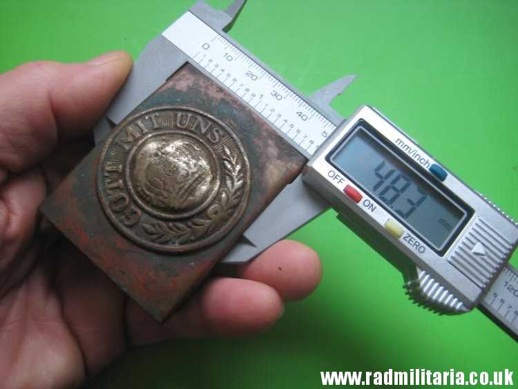 & WW1 original German BELT BUCKLE made of brass. 100% genuine !! - Image 14