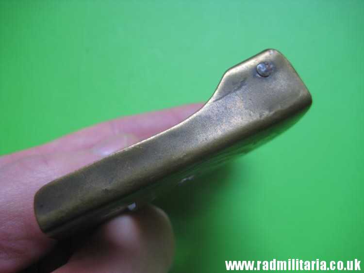 & WW1 original German BELT BUCKLE pattern 1895 made of brass with lost nickel center. - Image 7