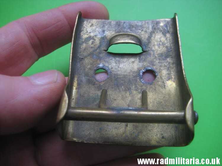 & WW1 original German BELT BUCKLE pattern 1895 made of brass with lost nickel center. - Image 8