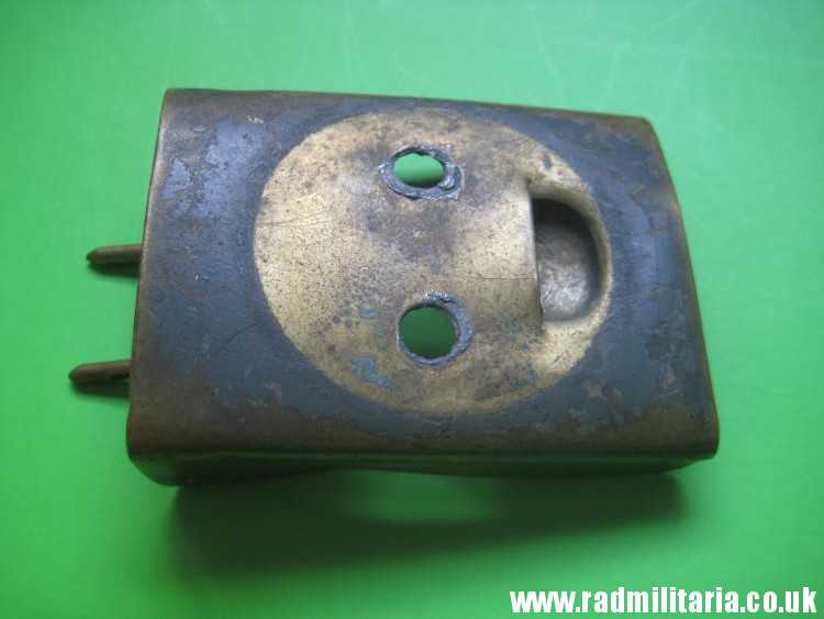 & WW1 original German BELT BUCKLE pattern 1895 made of brass with lost nickel center. - Image 13