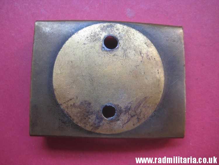 & WW1 original German/Prussian BELT BUCKLE made of brass with lost nickel center. - Image 2