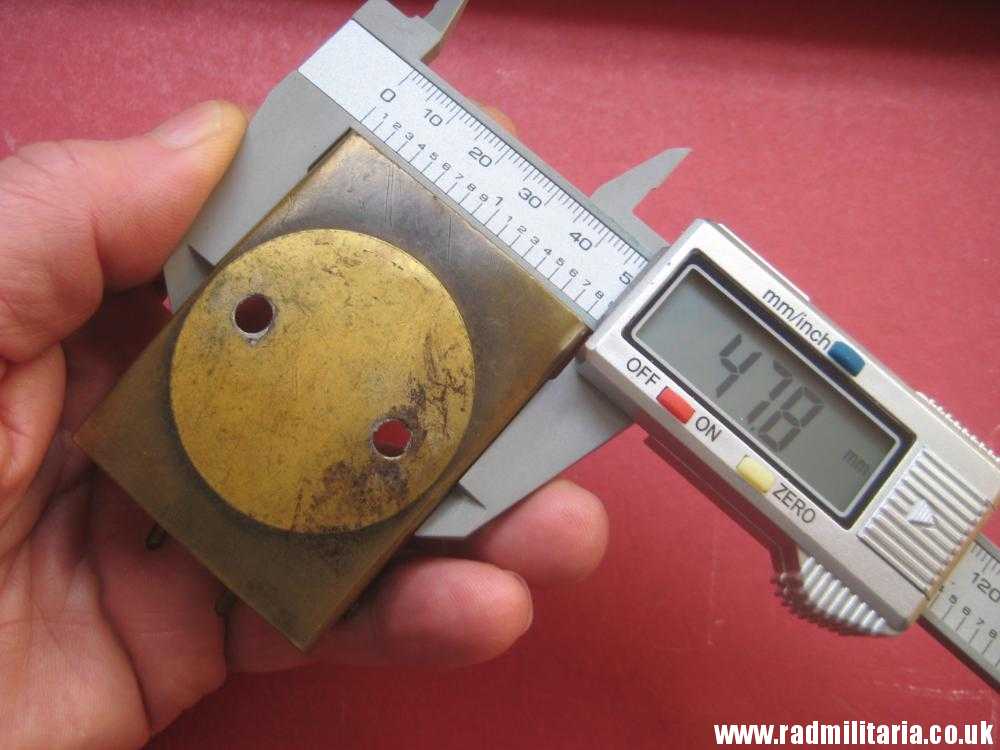 & WW1 original German/Prussian BELT BUCKLE made of brass with lost nickel center. - Image 13