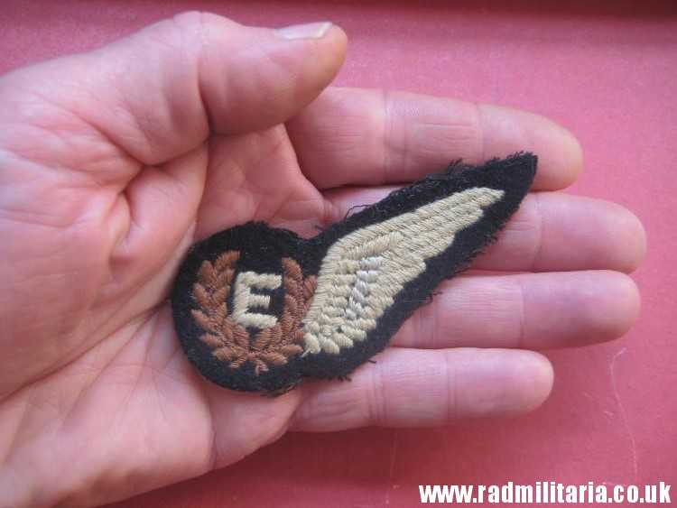 & Royal Air Force RAF PATCHE - Flight Engineer brevet, original.