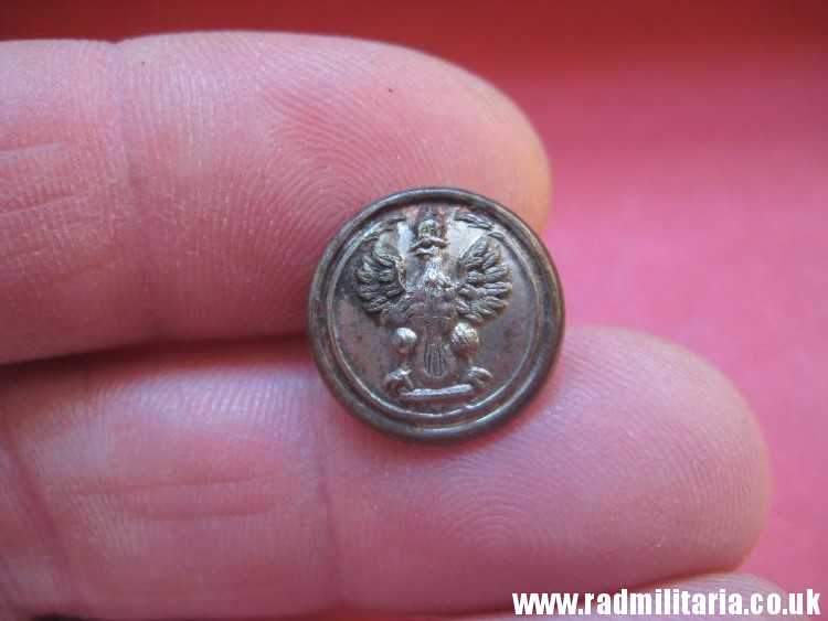 & WW1 Polish MILITARY BUTTON with crowned eagle: I Korpus Polski w Rosji - maker: Kopiejkin Pietrograd Russia, very rare !!! - Image 12