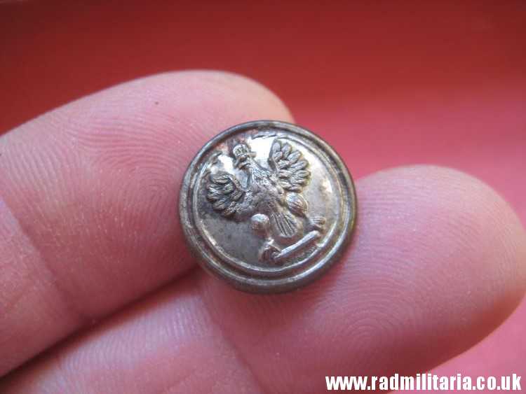 & WW1 Polish MILITARY BUTTON with crowned eagle: I Korpus Polski w Rosji - maker: Kopiejkin Pietrograd Russia, very rare !!! - Image 14