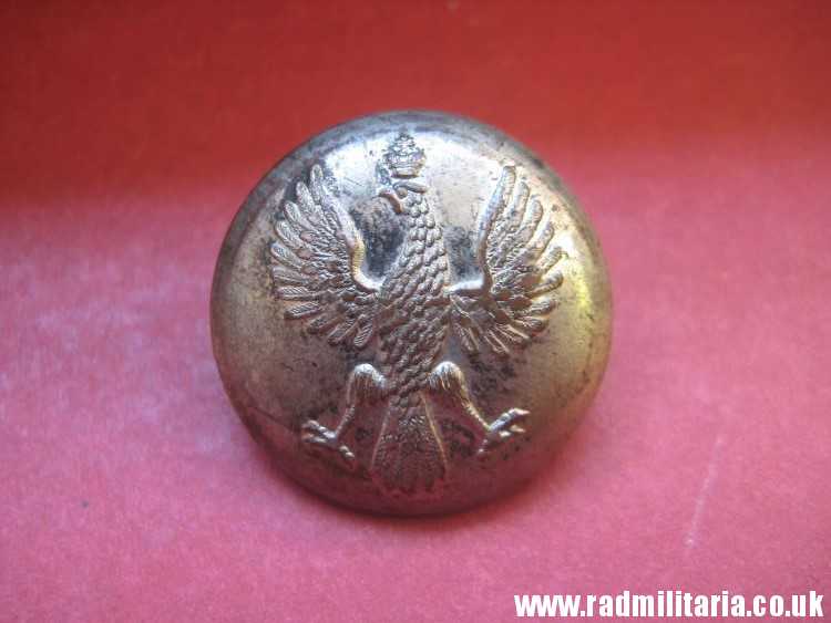 & WW1 Polish MILITARY BUTTON with eagle: I Korpus Polski w Rosji - maker: Kopiejkin Pietrograd Russia, very rare !!