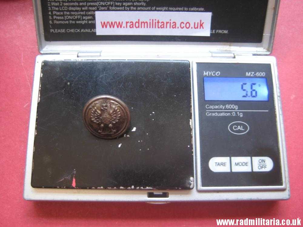 & WW1 Polish MILITARY BUTTON with eagle: I Korpus Polski w Rosji - maker: Kopiejkin Pietrograd Russia, very rare !! - Image 6