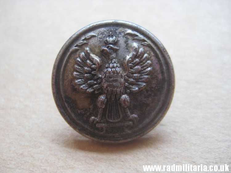 & WW1 Polish MILITARY BUTTON with eagle: I Korpus Polski w Rosji - maker: Kopiejkin Pietrograd Russia, very rare !! - Image 7