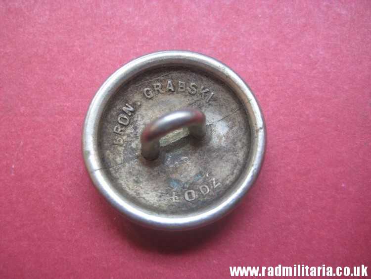 & original POLISH MILITARY BUTTON pattern 1927 in good condition, maker: BRON. GRABSKI LODZ - Image 3