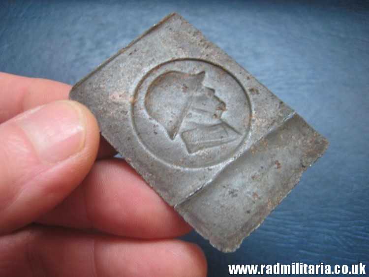 & WW2 German metal PLAQUE with soldiers head – battlefield relic, metal ...