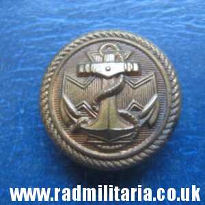 & WW2 original Polish Navy MILITARY BUTTON - Marynarka Wojenna, maker: GAUNT LONDON.