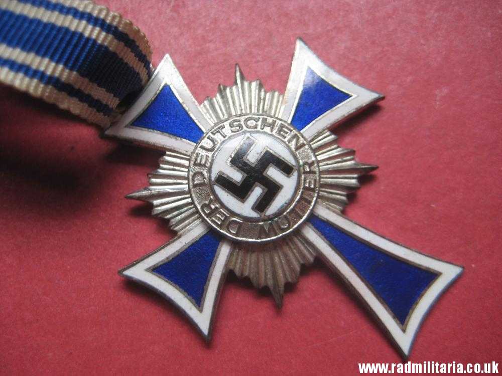& WW2 original German Cross of Honor of the German Mother, silver class. - Image 2