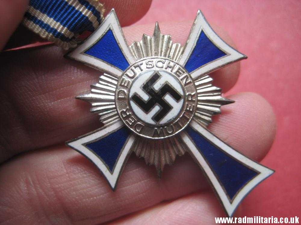& WW2 original German Cross of Honor of the German Mother, silver class. - Image 5