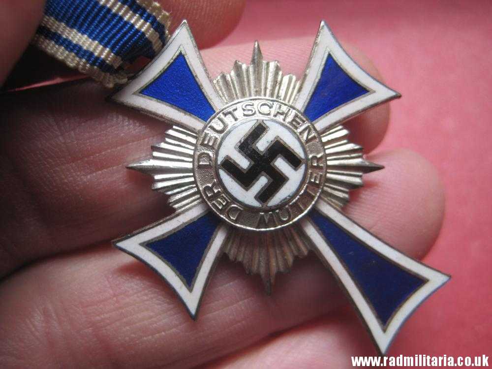 & WW2 original German Cross of Honor of the German Mother, silver class. - Image 6