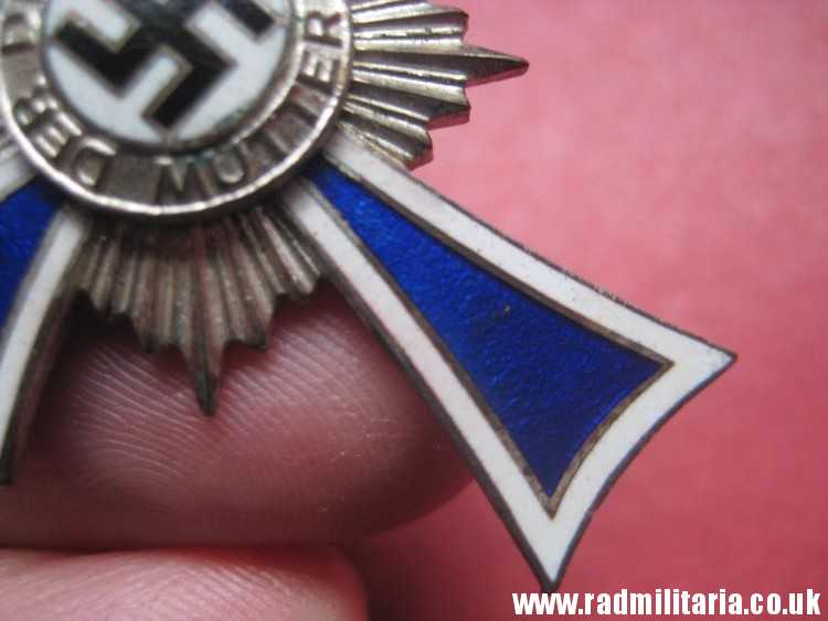 & WW2 original German Cross of Honor of the German Mother, silver class. - Image 15